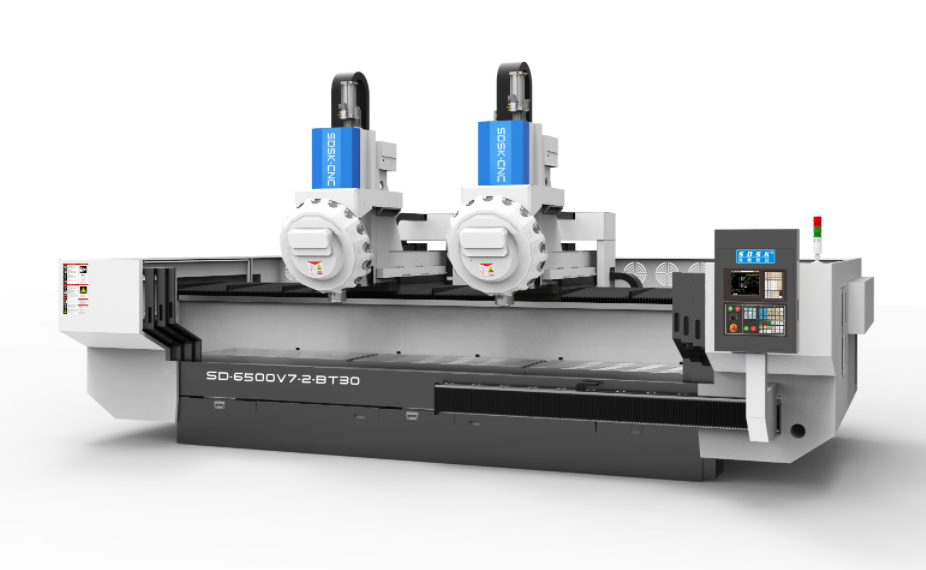 大型高速雙頭雙通道型材加工中心SD-6500V7-2-BT30